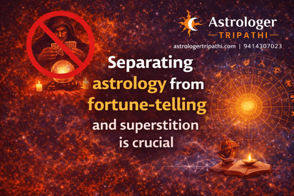 Separating astrology from fortune-telling and superstition is crucial