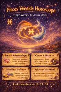 Pisces weekly horoscope third week Jan 2026