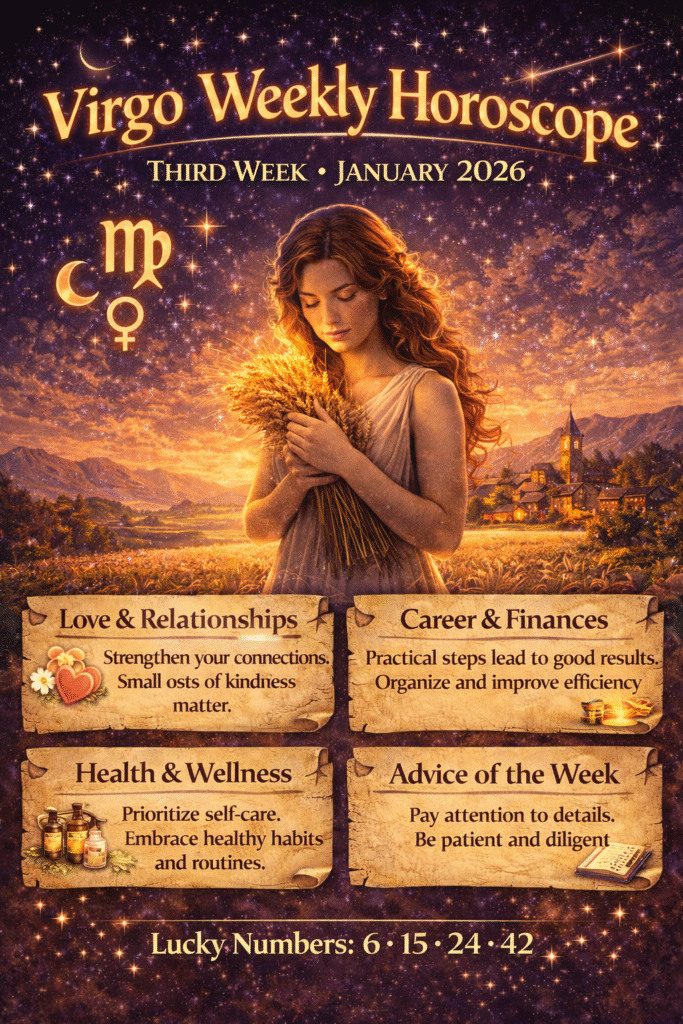 Virgo Weekly Horoscope: Third Week of January 2026