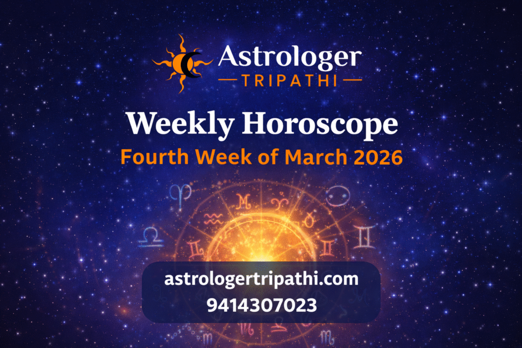 Weekly Horoscope Fourth Week of March 2026