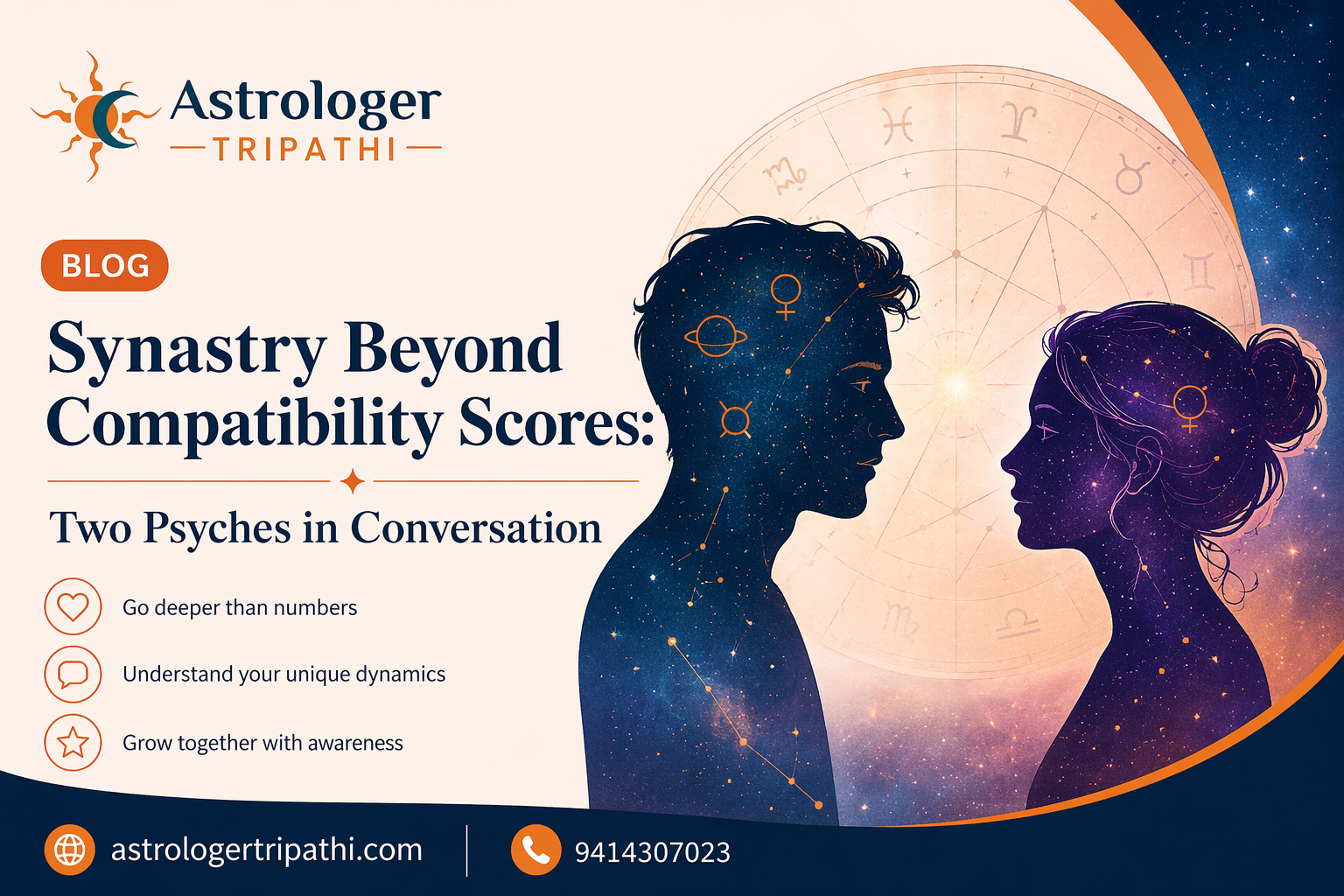 Synastry Beyond Compatibility Scores: Two Psyches in Conversation