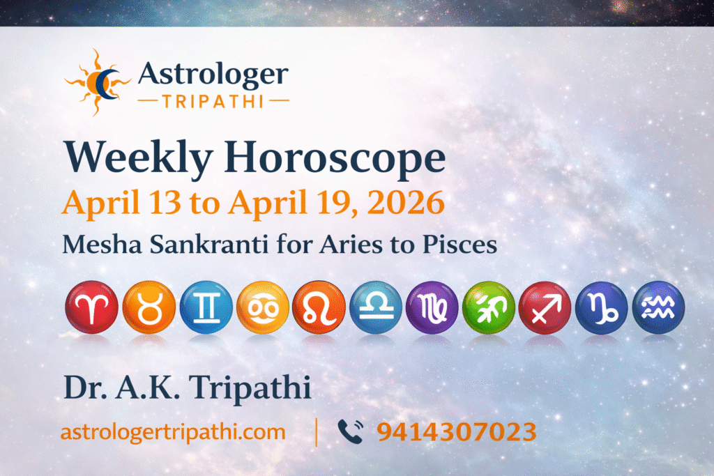 Weekly Horoscope April 13 to April 19 2026 | Mesha Sankranti for Aries to Pisces — Dr. A.K. Tripathi