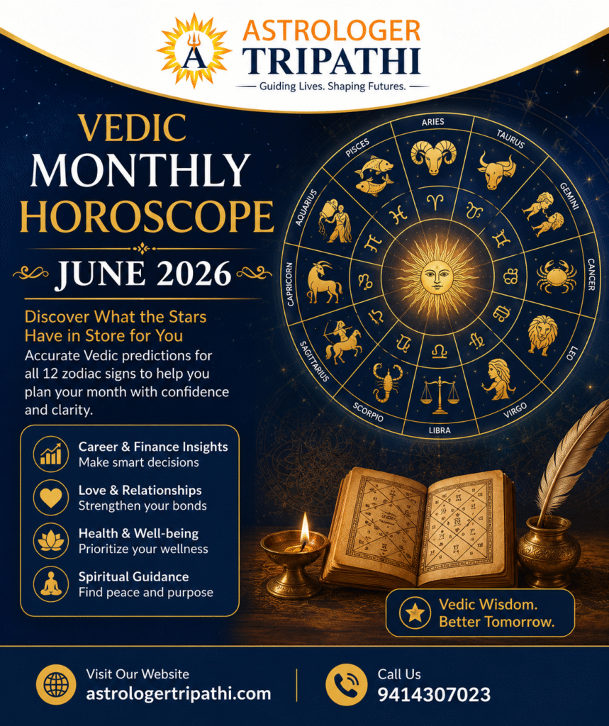 Vedic Monthly Horoscope - June , 2026