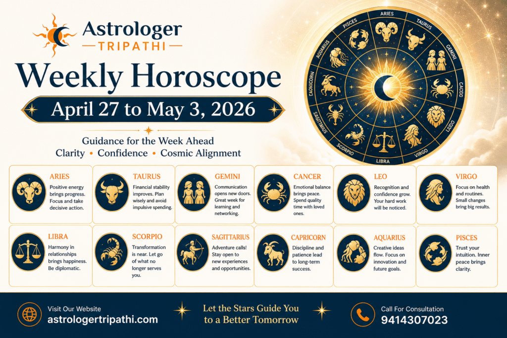 Weekly Horoscope April 27 May 3 2026: