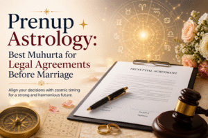 Recommended Image Alt 1 Prenup astrology muhurta chart for legal agreements before marriage