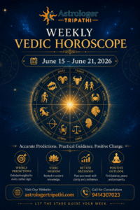 weekly vedic horoscope June 15 to 26