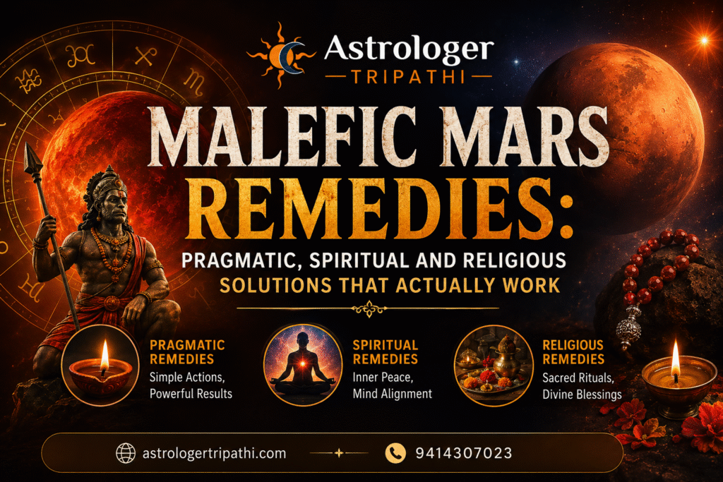 Malefic Mars Remedies: Pragmatic, Spiritual and Religious Solutions That Actually Work