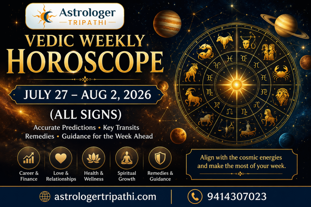 Vedic Weekly Horoscope: July 27–Aug 2, 2026