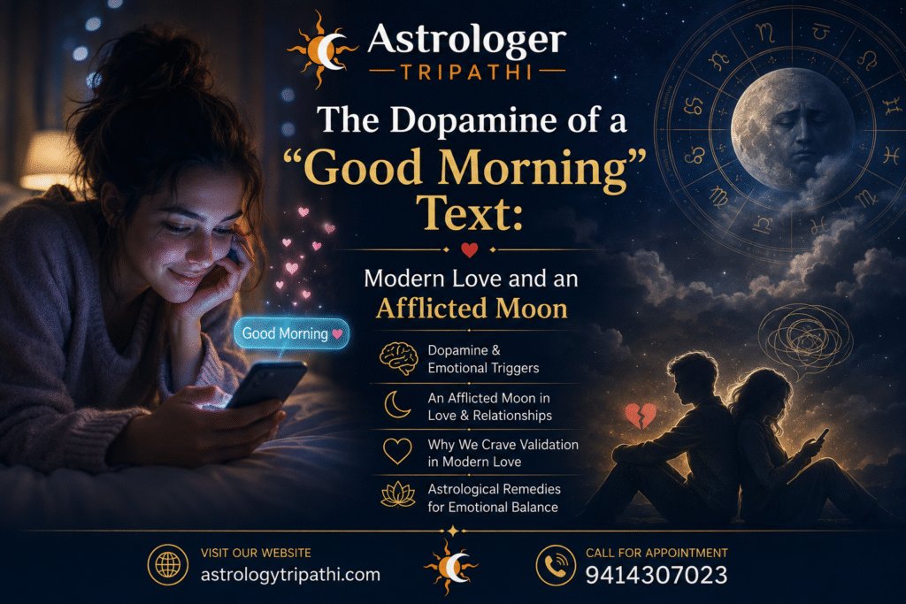 The Dopamine of a "Good Morning" Text: Modern Love and an Afflicted Moon