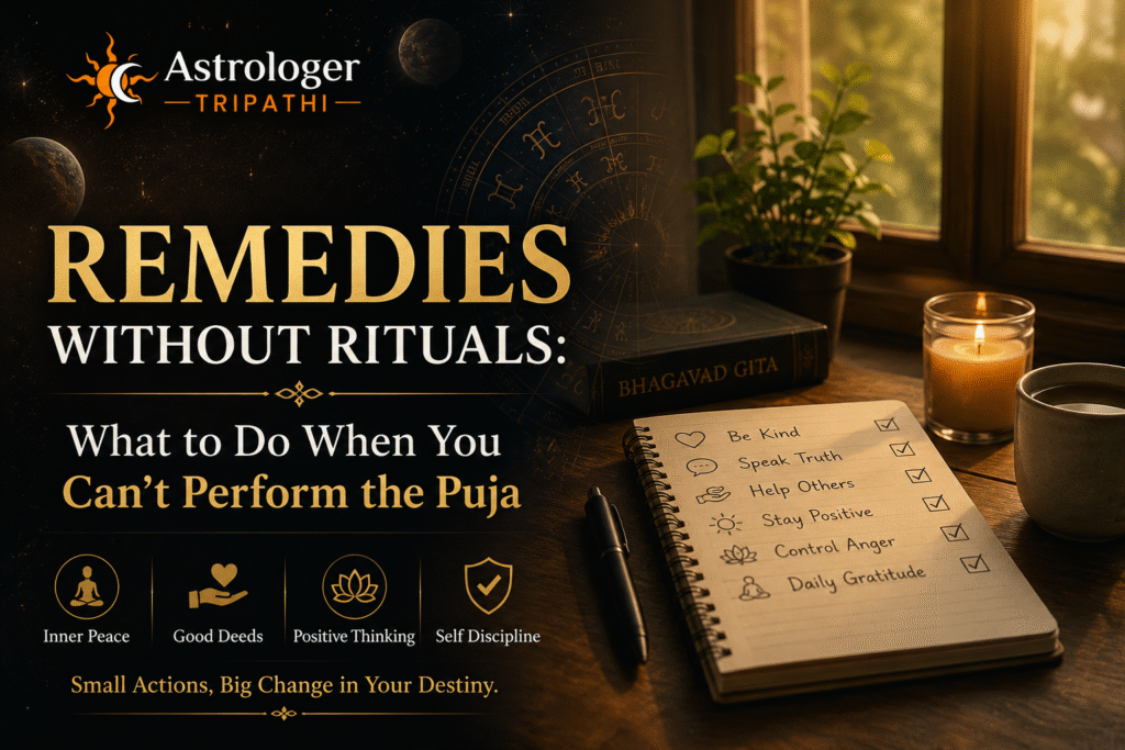 Remedies Without Rituals: What to Do When You Can’t Perform the Puja