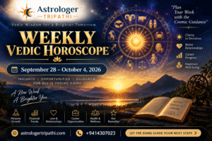 Weekly Vedic horoscope September 28 to October 4, 2026: