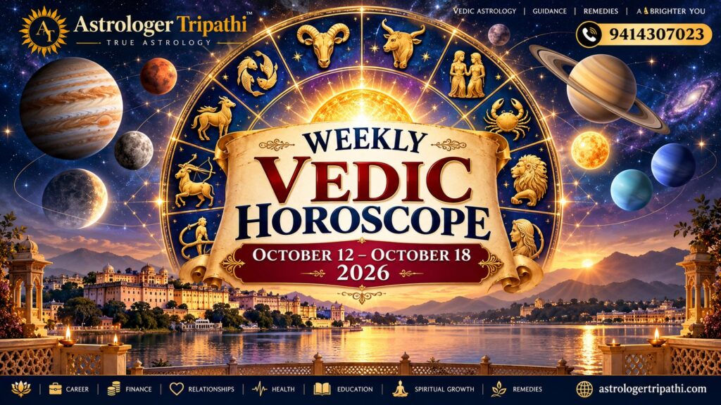 weekly Vedic horoscope October 12 to 18 2026